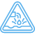 Icono de tratamiento de agua para evitar la corrosión.